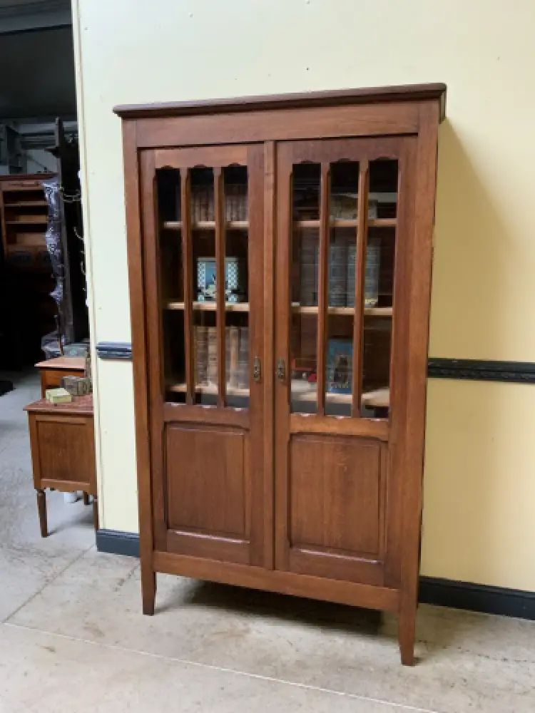 Antiker Jugendstil Bücherschrank, Vitrine, Traumhaft - Lieferung möglich! 0