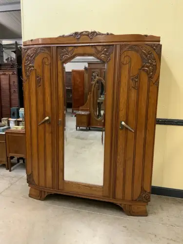 Antik - Kleiderschrank, Wäscheschrank - Art Deco -  Lieferung möglich!