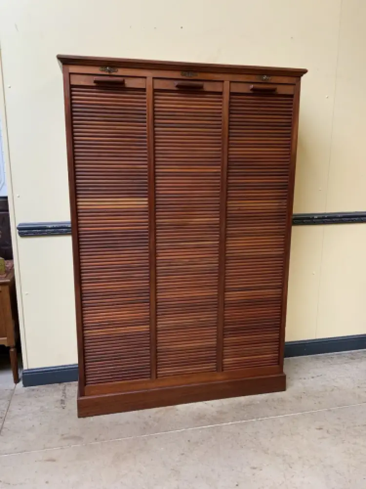 Antik - Rollladen Archiv Schrank, Bücherschrank -Jugendstil - Lieferung möglich! 0