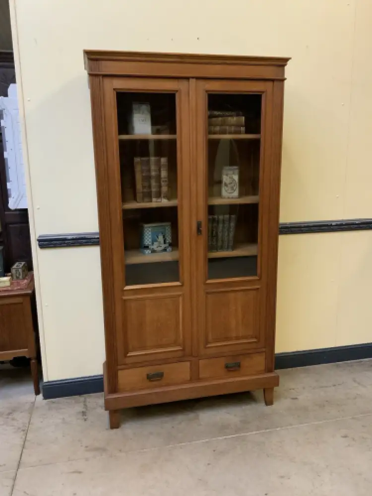 Antiker Jugendstil Bücherschrank, Vitrine, Traumhaft - Lieferung möglich! 1