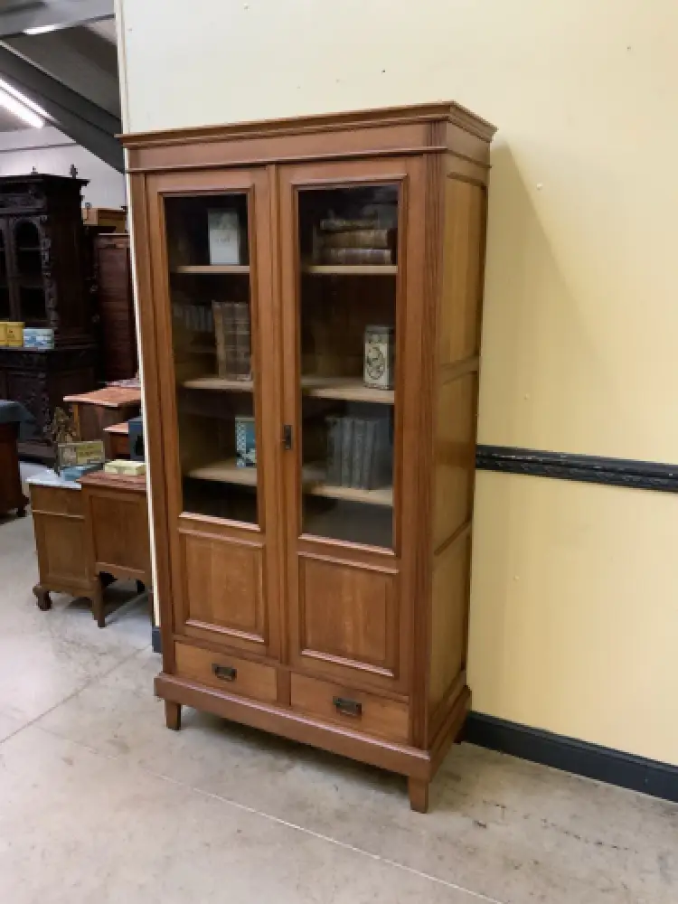 Antiker Jugendstil Bücherschrank, Vitrine, Traumhaft - Lieferung möglich! 3