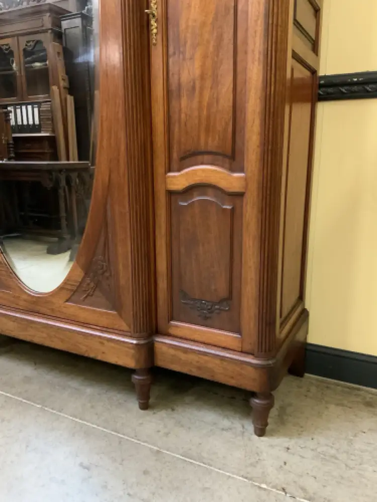 Antik - Nußbaum Kleiderschrank, Wäscheschrank - Jugendstil - Lieferung möglich! 11