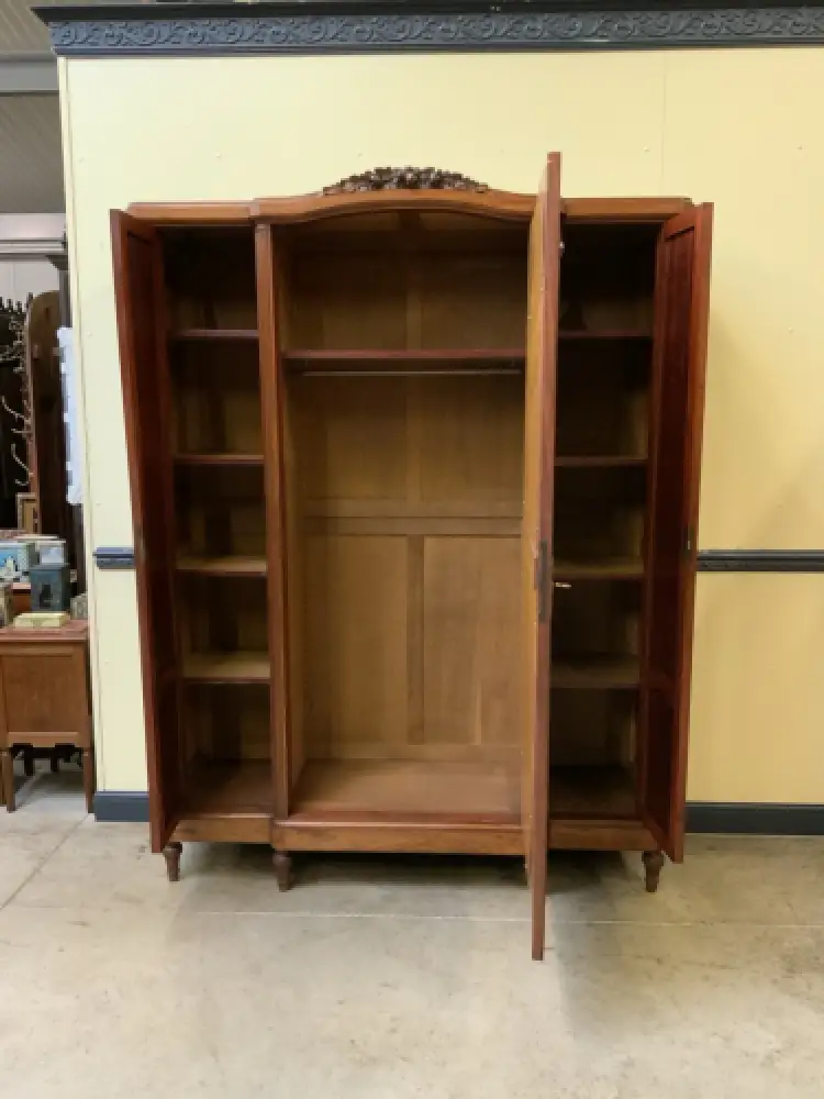 Antik - Nußbaum Kleiderschrank, Wäscheschrank - Jugendstil - Lieferung möglich! 15