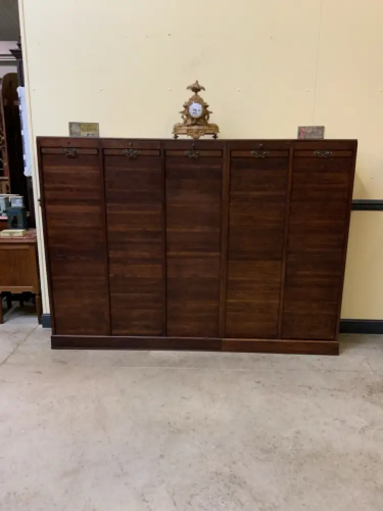 Antiker Art Deco Rolladen Archiv Schrank - Traumhaft - Lieferung möglich! 1