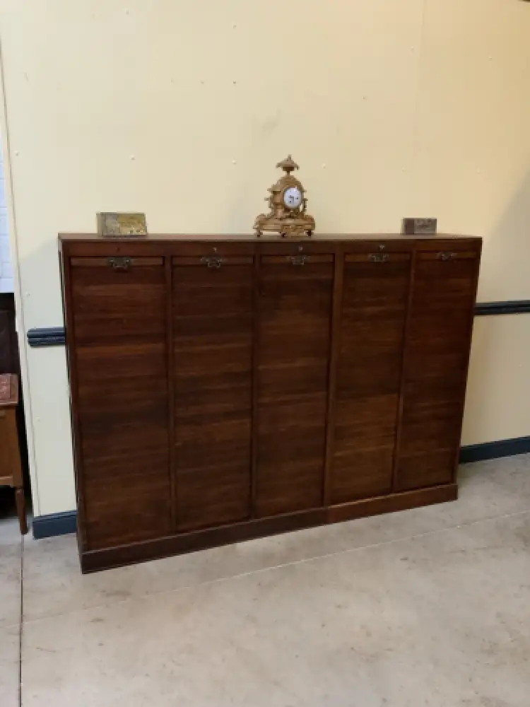 Antiker Art Deco Rolladen Archiv Schrank - Traumhaft - Lieferung möglich! 10