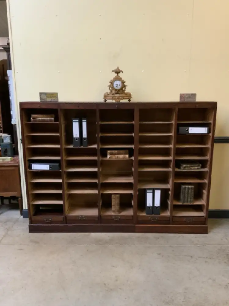 Antiker Art Deco Rolladen Archiv Schrank - Traumhaft - Lieferung möglich! 14