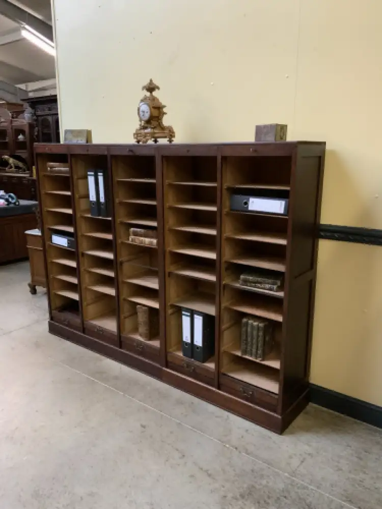 Antiker Art Deco Rolladen Archiv Schrank - Traumhaft - Lieferung möglich! 16