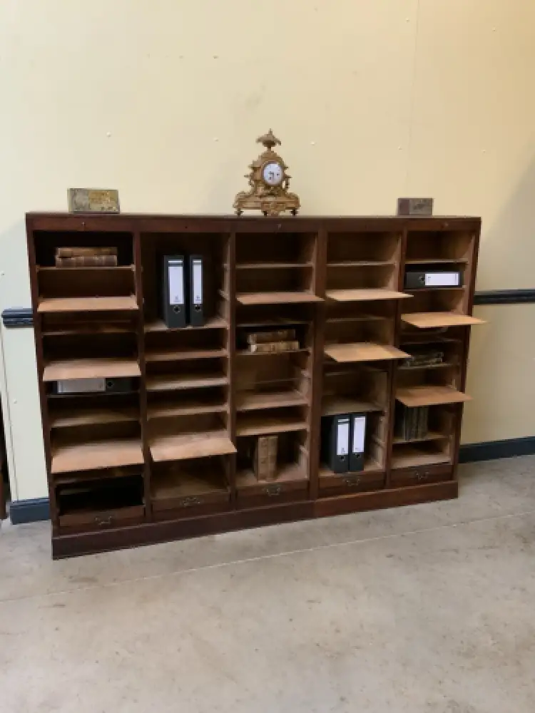 Antiker Art Deco Rolladen Archiv Schrank - Traumhaft - Lieferung möglich! 17