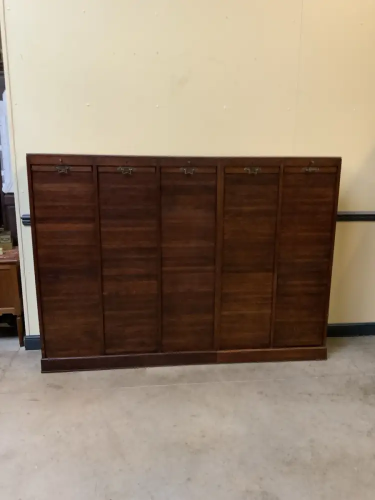 Antiker Art Deco Rolladen Archiv Schrank - Traumhaft - Lieferung möglich! 18