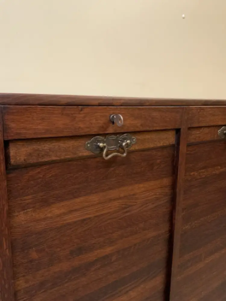 Antiker Art Deco Rolladen Archiv Schrank - Traumhaft - Lieferung möglich! 19