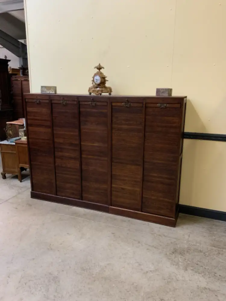 Antiker Art Deco Rolladen Archiv Schrank - Traumhaft - Lieferung möglich! 4