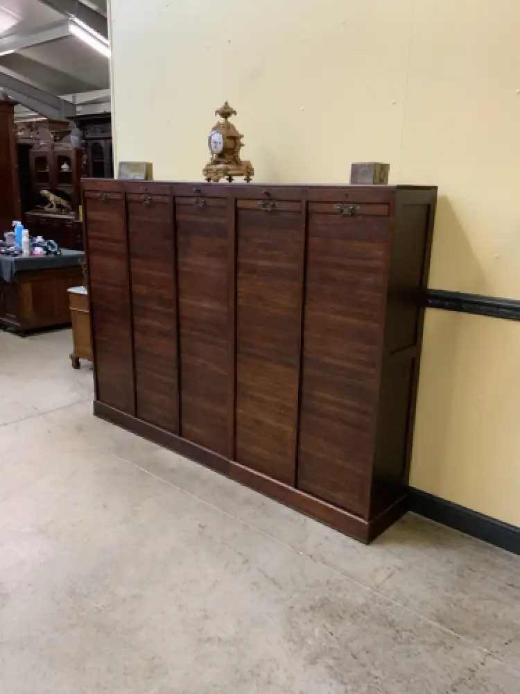 Antiker Art Deco Rolladen Archiv Schrank - Traumhaft - Lieferung möglich! 6