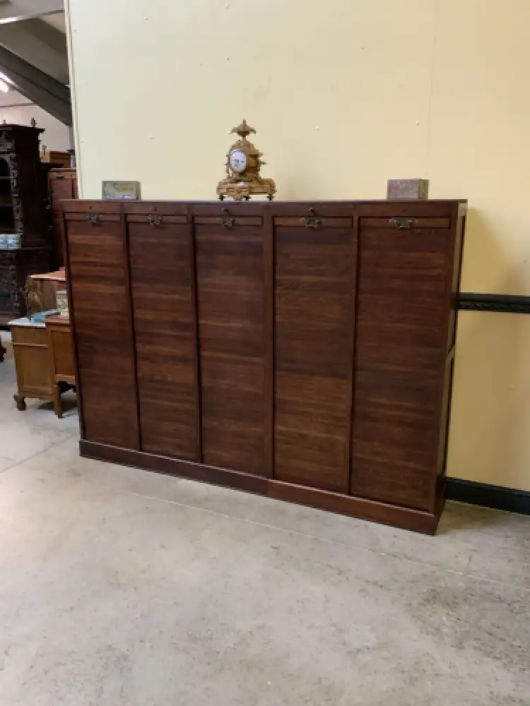 Antiker Art Deco Rolladen Archiv Schrank - Traumhaft - Lieferung möglich! 7