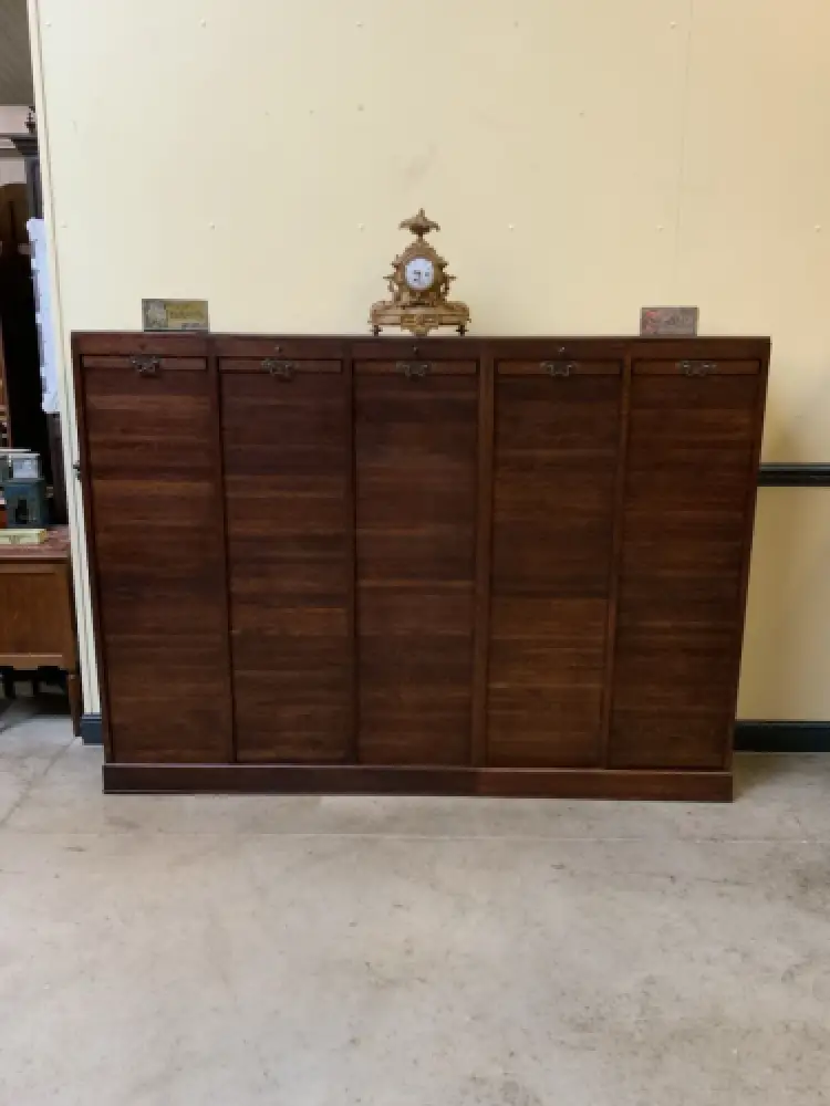 Antiker Art Deco Rolladen Archiv Schrank - Traumhaft - Lieferung möglich! 8