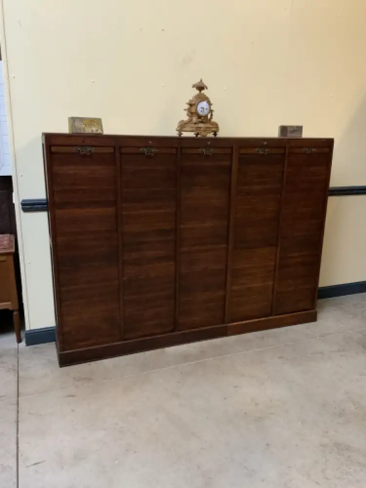 Antiker Art Deco Rolladen Archiv Schrank - Traumhaft - Lieferung möglich! 9