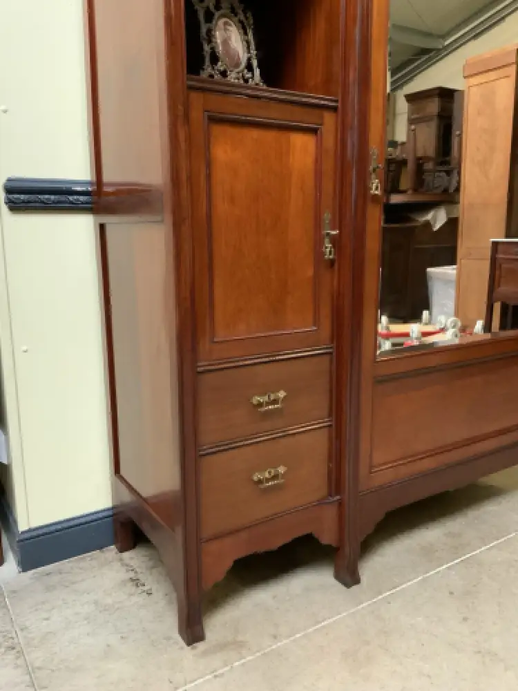 Antik Jugendstil Kleiderschrank, Wäscheschrank- Art Nouveau - Lieferung möglich! 10