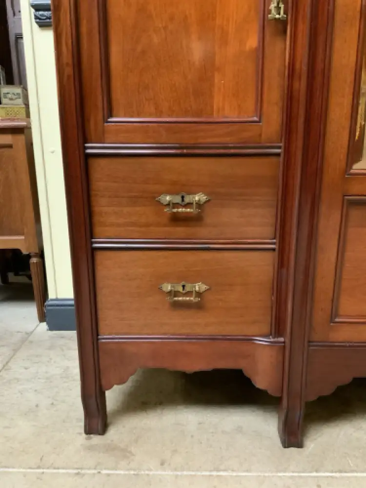 Antik Jugendstil Kleiderschrank, Wäscheschrank- Art Nouveau - Lieferung möglich! 13