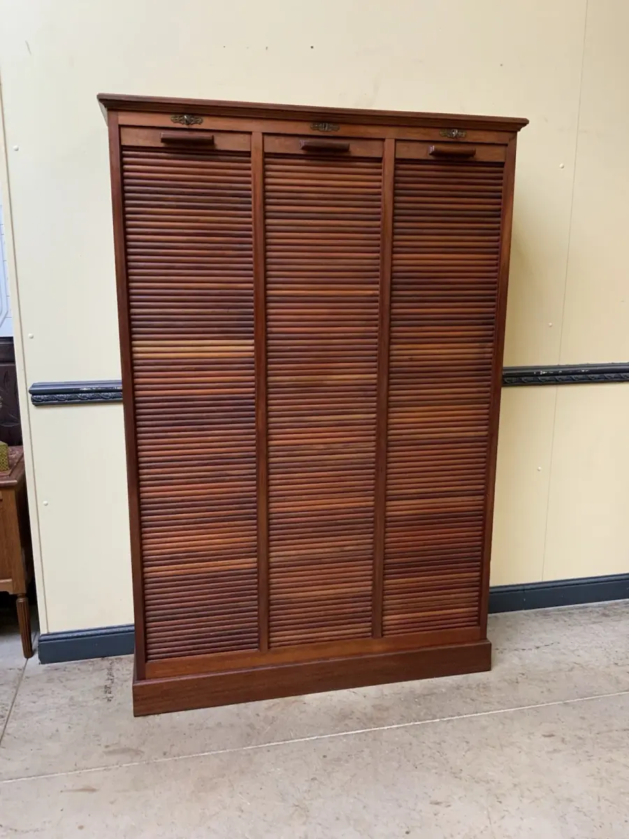 Antik - Rollladen Archiv Schrank, Bücherschrank -Jugendstil - Lieferung möglich!