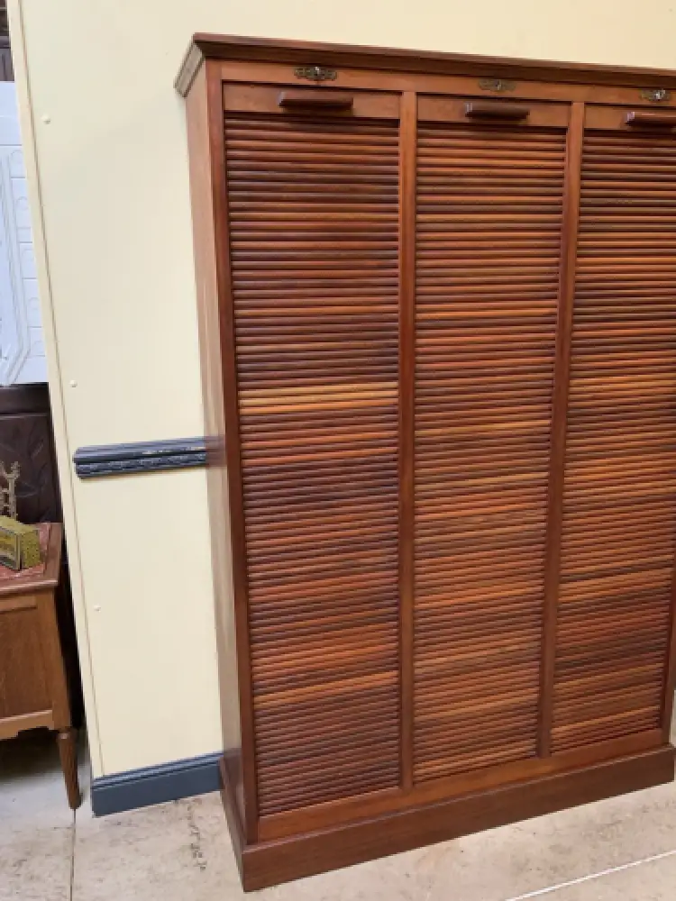 Antik - Rollladen Archiv Schrank, Bücherschrank -Jugendstil - Lieferung möglich! 12