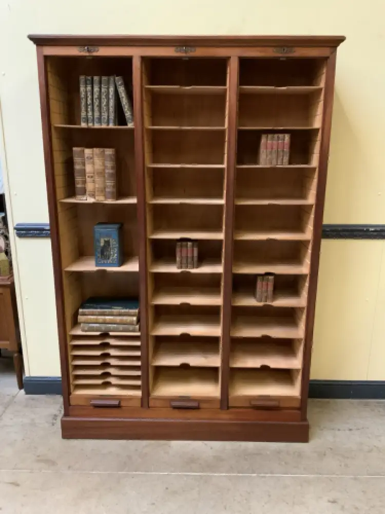 Antik - Rollladen Archiv Schrank, Bücherschrank -Jugendstil - Lieferung möglich! 14