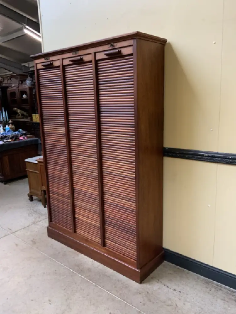 Antik - Rollladen Archiv Schrank, Bücherschrank -Jugendstil - Lieferung möglich! 3