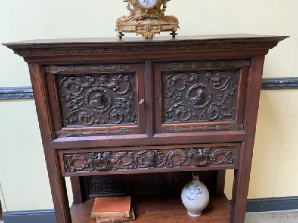 Antiker neogotischer Silberschrank, Anrichte, Vertiko - Lieferung möglich! 10