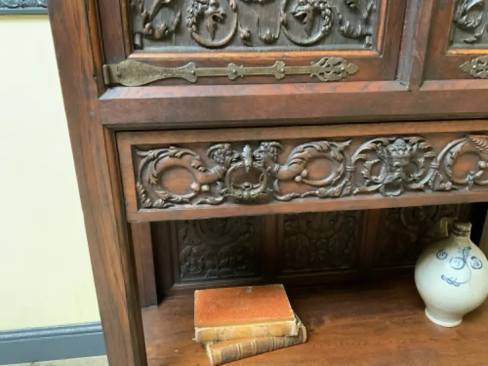 Antiker neogotischer Silberschrank, Anrichte, Vertiko - Lieferung möglich! 14