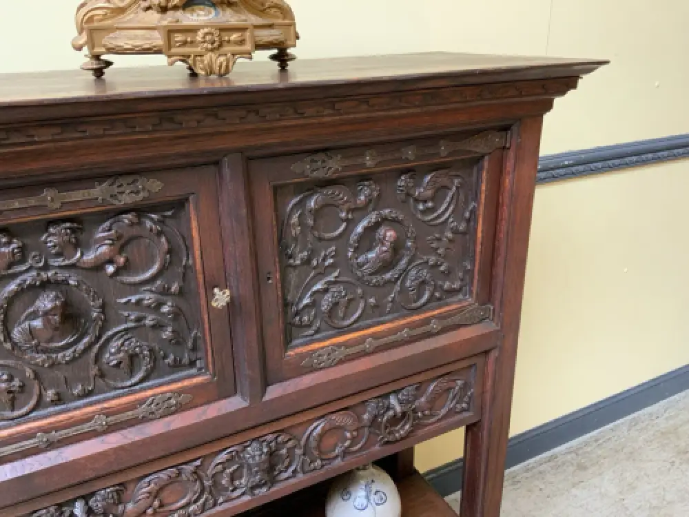 Antiker neogotischer Silberschrank, Anrichte, Vertiko - Lieferung möglich! 18