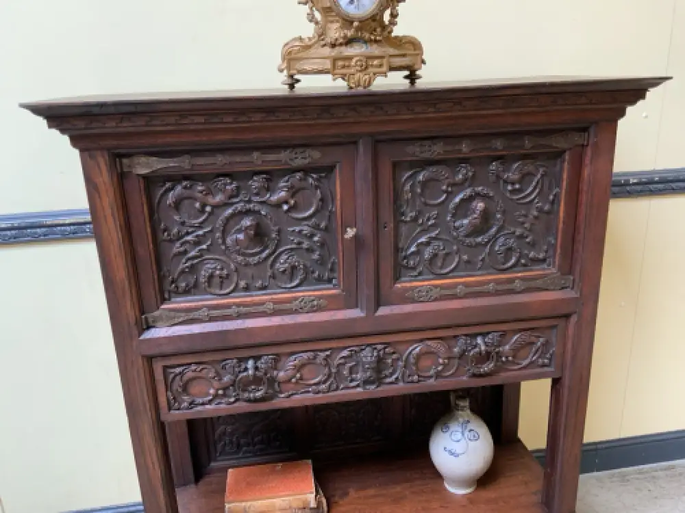 Antiker neogotischer Silberschrank, Anrichte, Vertiko - Lieferung möglich! 19