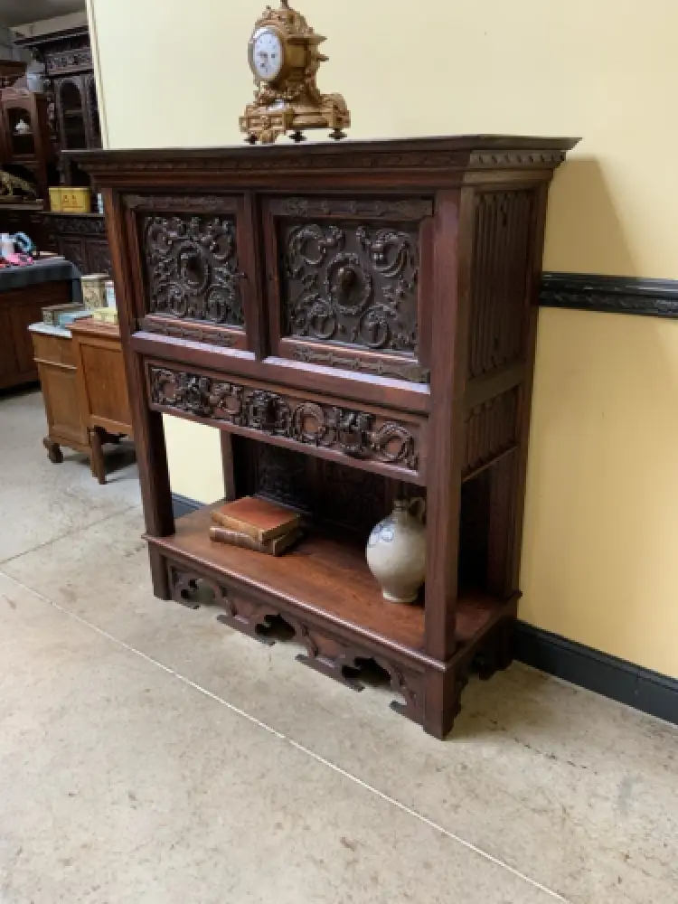 Antiker neogotischer Silberschrank, Anrichte, Vertiko - Lieferung möglich! 3