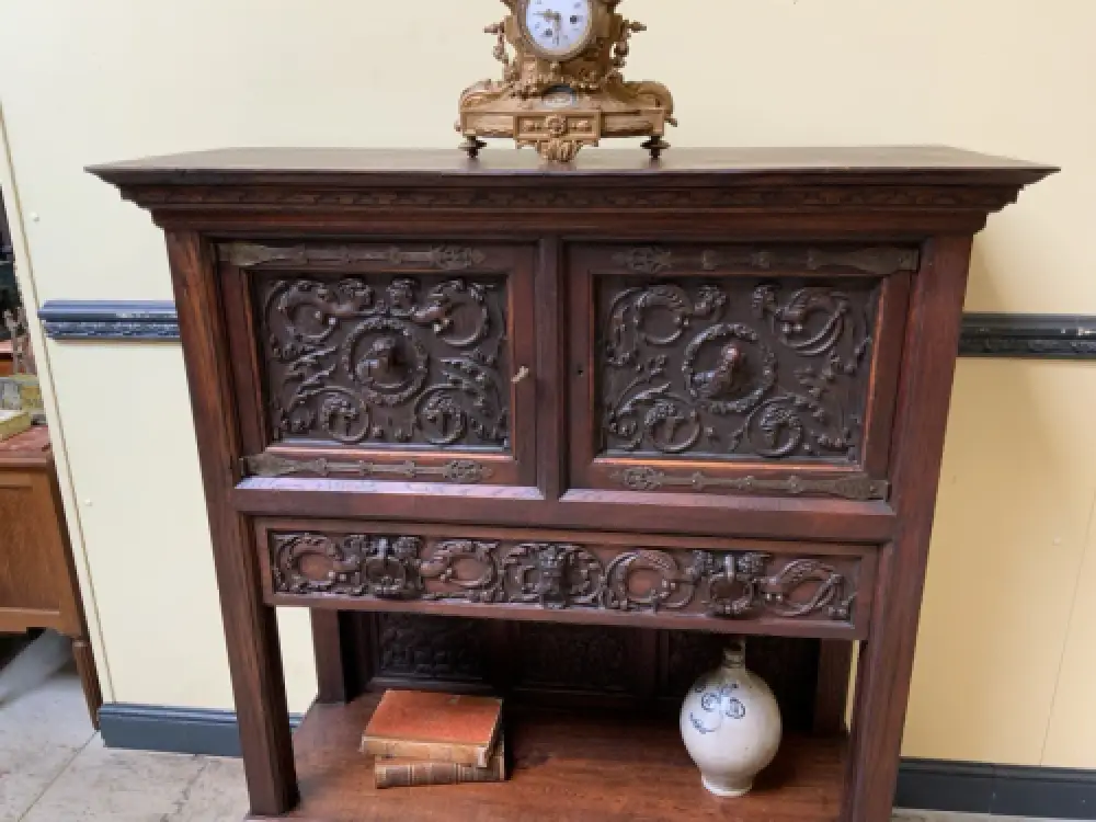 Antiker neogotischer Silberschrank, Anrichte, Vertiko - Lieferung möglich! 7