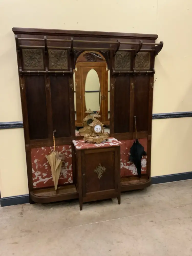 Antik - breite  Garderobe,  Kleiderständer - Jugendstil - Lieferung möglich! 1