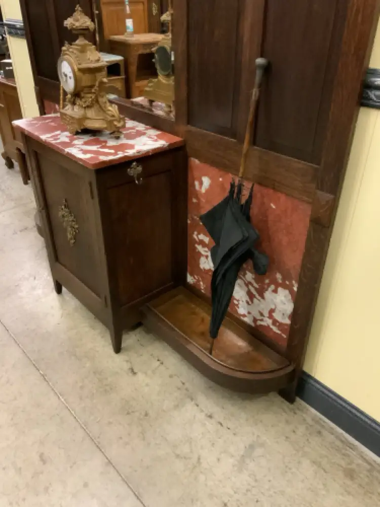 Antik - breite  Garderobe,  Kleiderständer - Jugendstil - Lieferung möglich! 12