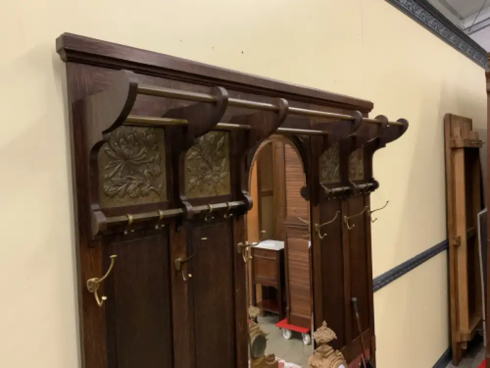 Antik - breite  Garderobe,  Kleiderständer - Jugendstil - Lieferung möglich! 16