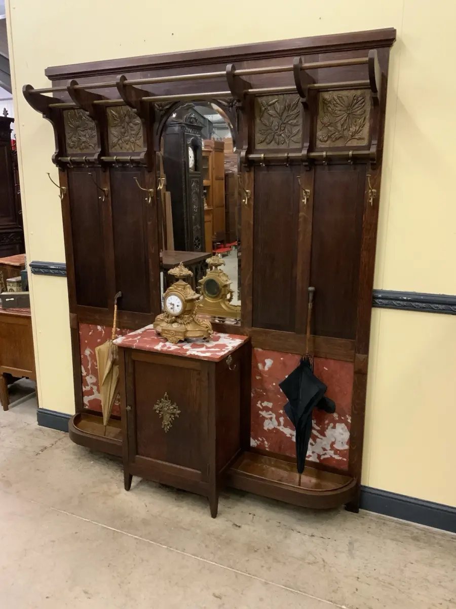 Antik - breite  Garderobe,  Kleiderständer - Jugendstil - Lieferung möglich! 2