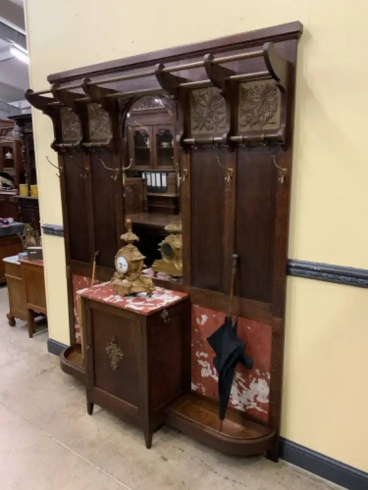 Antik - breite  Garderobe,  Kleiderständer - Jugendstil - Lieferung möglich! 3