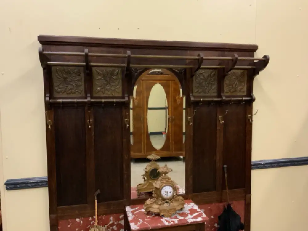 Antik - breite  Garderobe,  Kleiderständer - Jugendstil - Lieferung möglich! 5