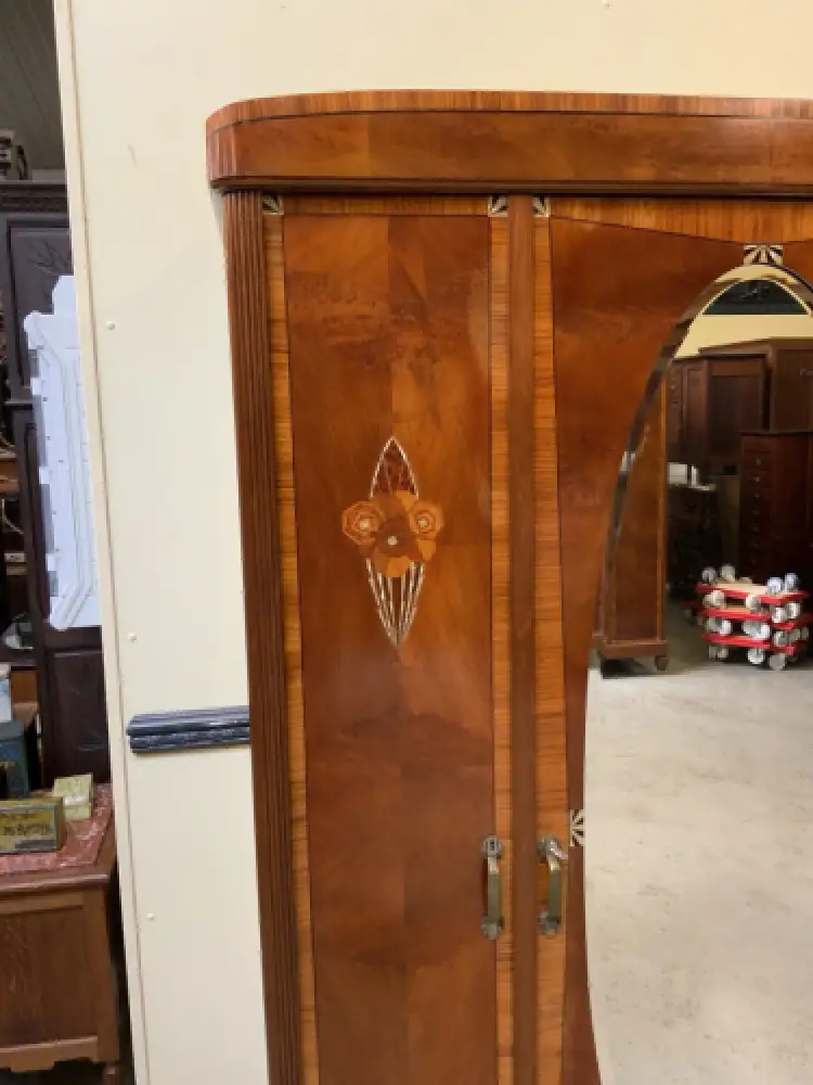 Antik - Kleiderschrank, Wäscheschrank, Intarsien -Art Deco -  Lieferung möglich! 11