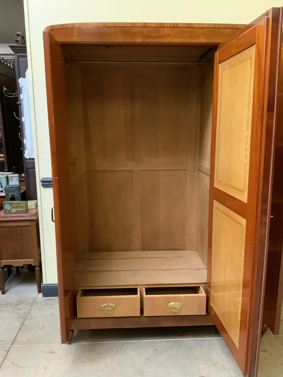 Antik - Kleiderschrank, Wäscheschrank, Intarsien -Art Deco -  Lieferung möglich! 18
