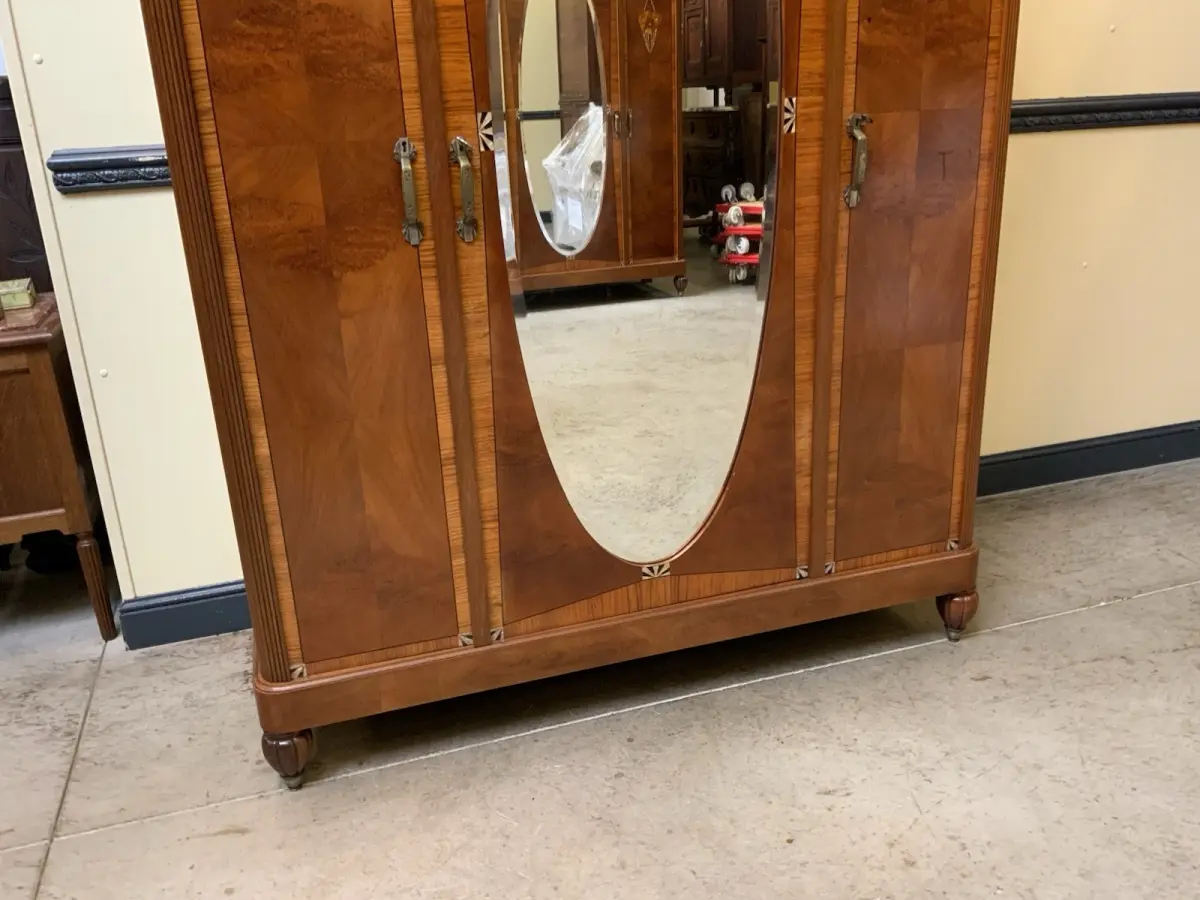 Antik - Kleiderschrank, Wäscheschrank, Intarsien -Art Deco -  Lieferung möglich! 6