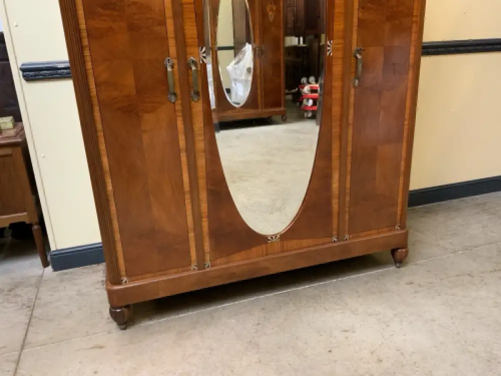 Antik - Kleiderschrank, Wäscheschrank, Intarsien -Art Deco -  Lieferung möglich! 6