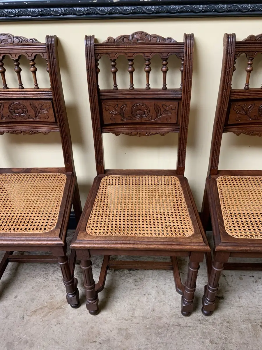 6 antike traumhaft schöne Jugendstil Stühle - Lieferung möglich! 12