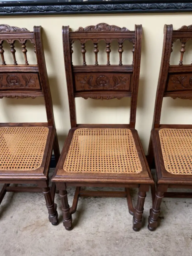 6 antike traumhaft schöne Jugendstil Stühle - Lieferung möglich! 12