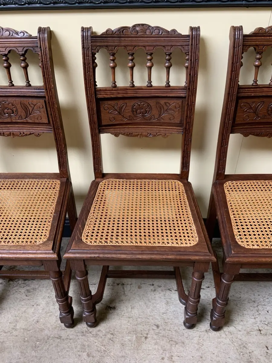 6 antike traumhaft schöne Jugendstil Stühle - Lieferung möglich! 13