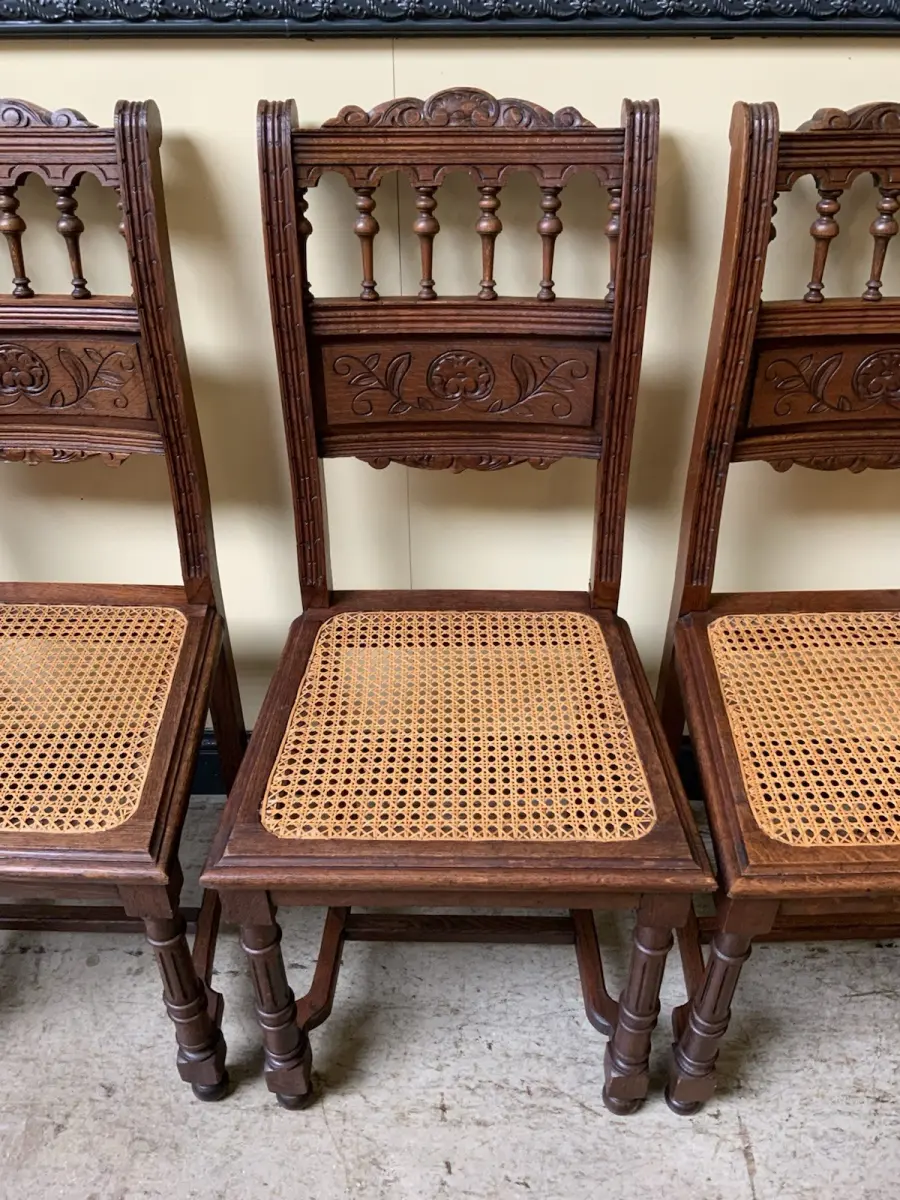 6 antike traumhaft schöne Jugendstil Stühle - Lieferung möglich! 14