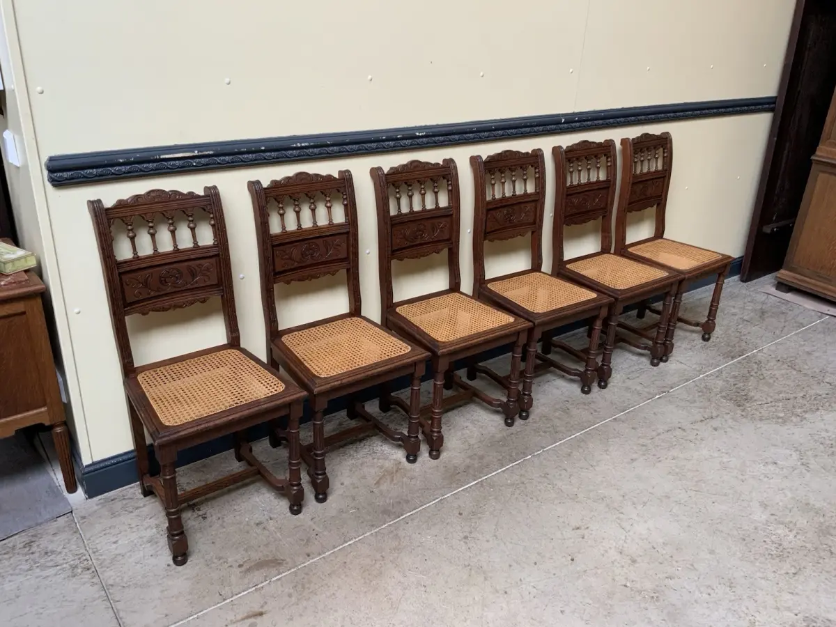 6 antike traumhaft schöne Jugendstil Stühle - Lieferung möglich! 8