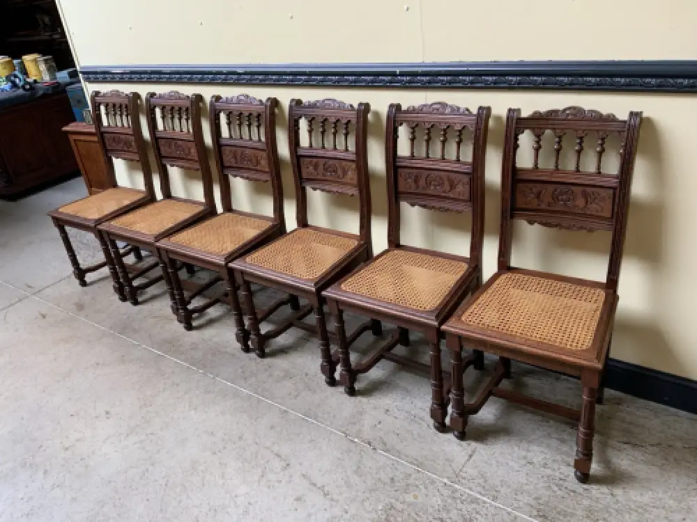 6 antike traumhaft schöne Jugendstil Stühle - Lieferung möglich! 9