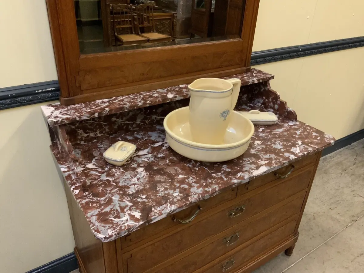 Antik - Kommode, Spiegel, Jugendstil  - Traumhaft schön - Lieferung möglich! 10