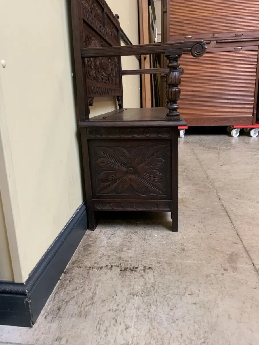 Antike Jugendstil  Truhen Bank, Traumhaft schön - Lieferung möglich! 10