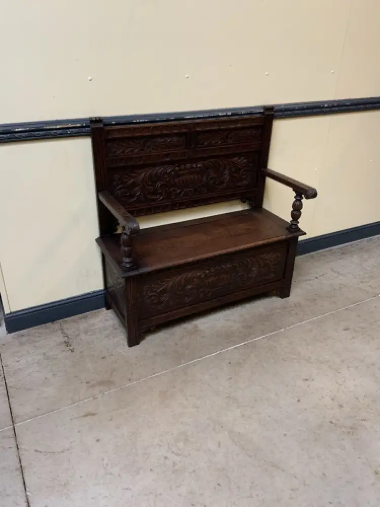 Antike Jugendstil  Truhen Bank, Traumhaft schön - Lieferung möglich! 5